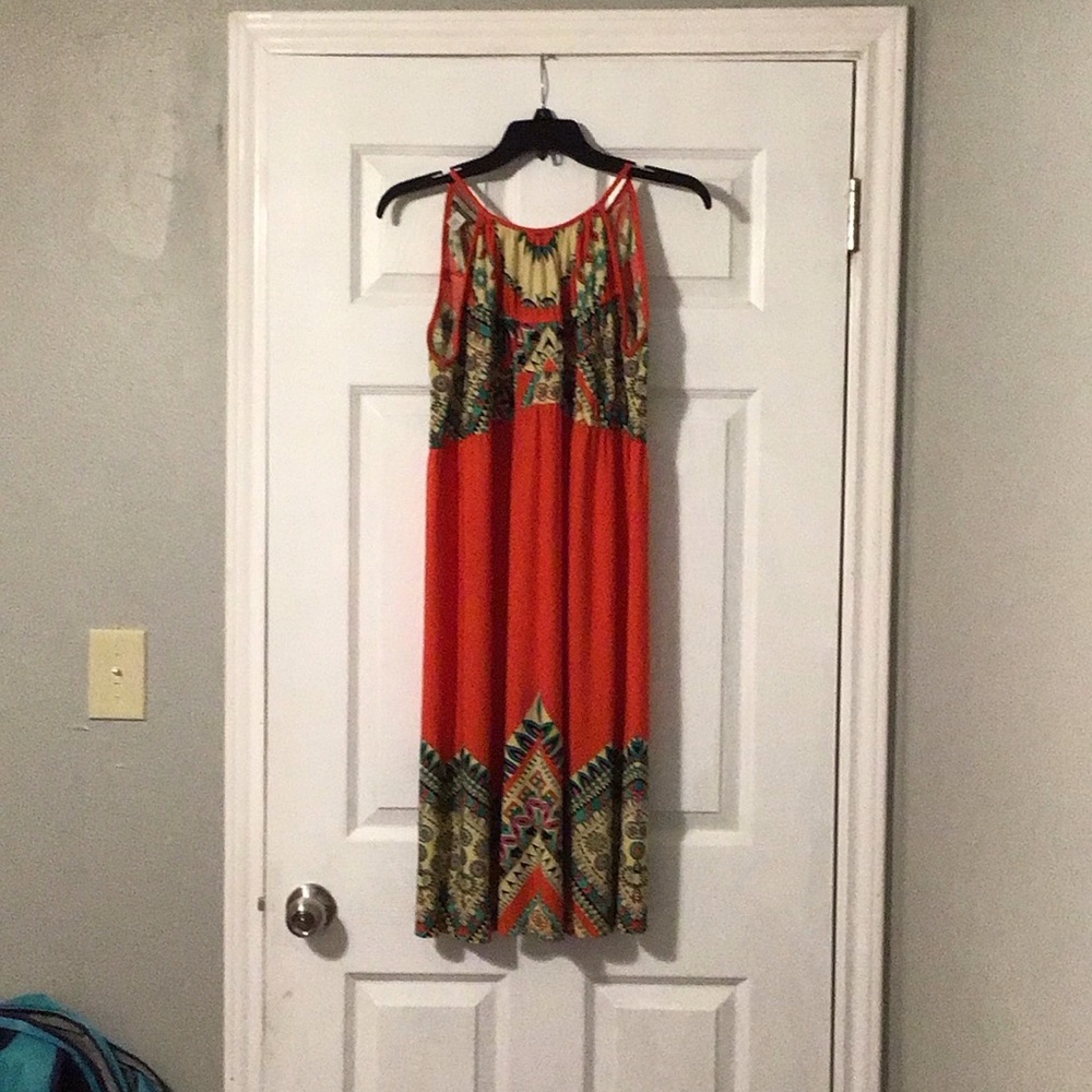 Muse for Boston Proper orange dress